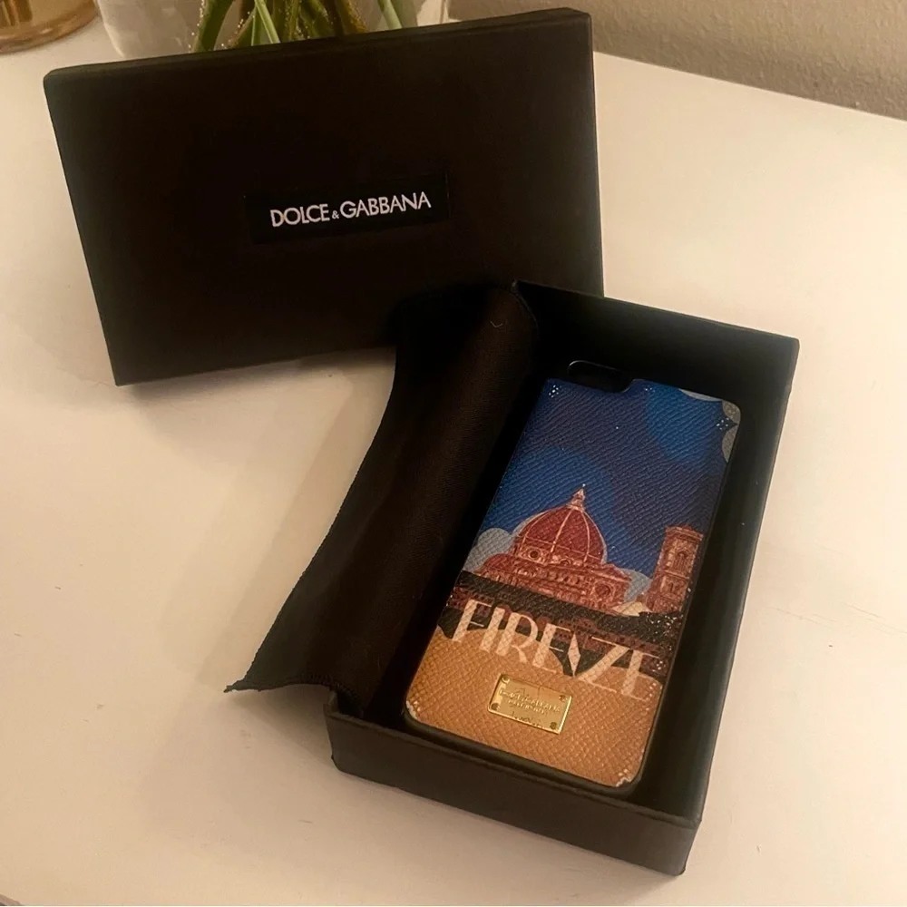 DOLCE & GABBANA “Firenze” leather phone case for iPhone 6/6S​​​​​​​